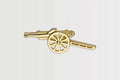 Arsenal 18ct Gold Plated Silver Cannon Pin Badge