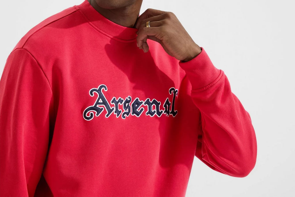 Arsenal Classics Unisex Gothic Red Crew Sweatshirt