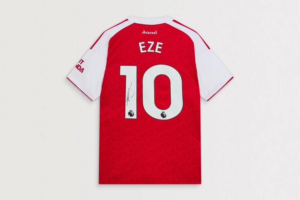 Arsenal 25/26 Home Boxed Signed Shirt EZE