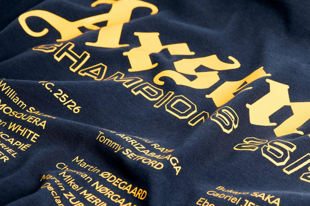 Arsenal Champions Squad 25/26 Navy Crew T-Shirt