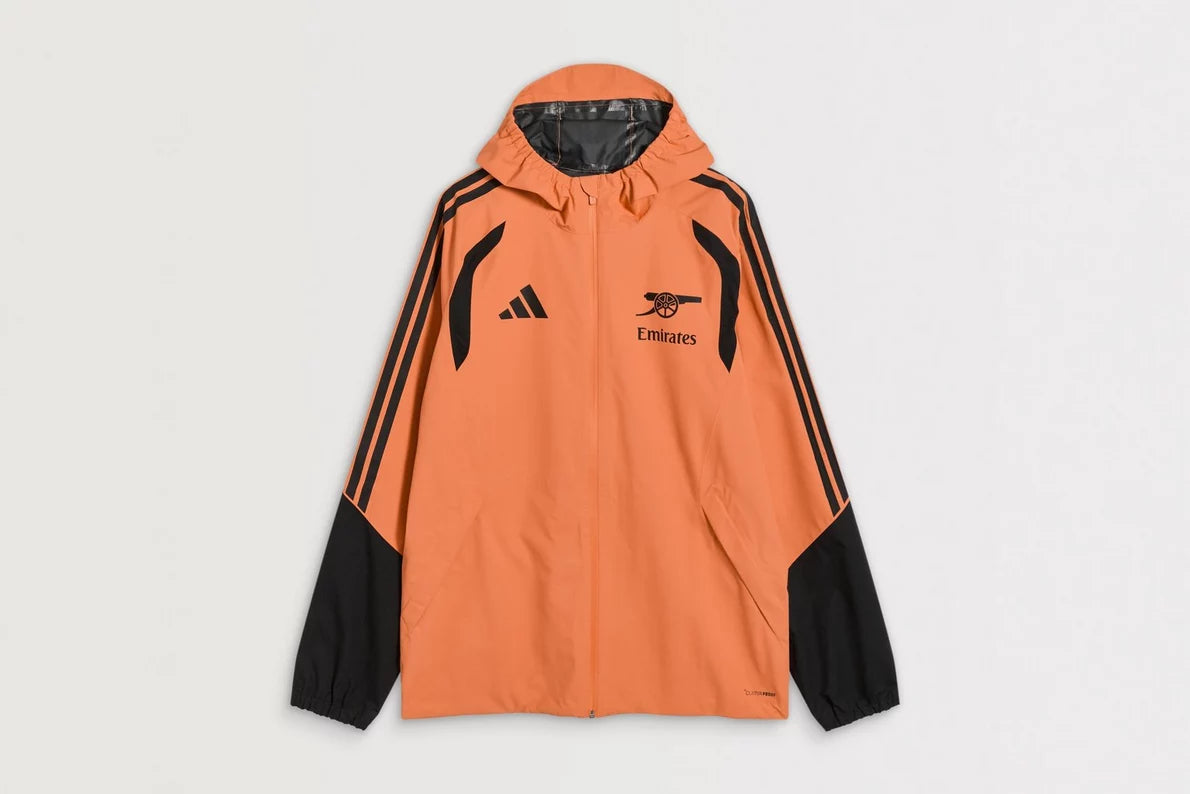 Arsenal adidas 26/27 Orange Training Rain Jacket
