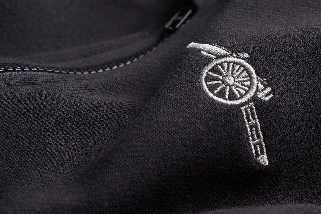 Arsenal Kids Black Cannon Zip Hoodie