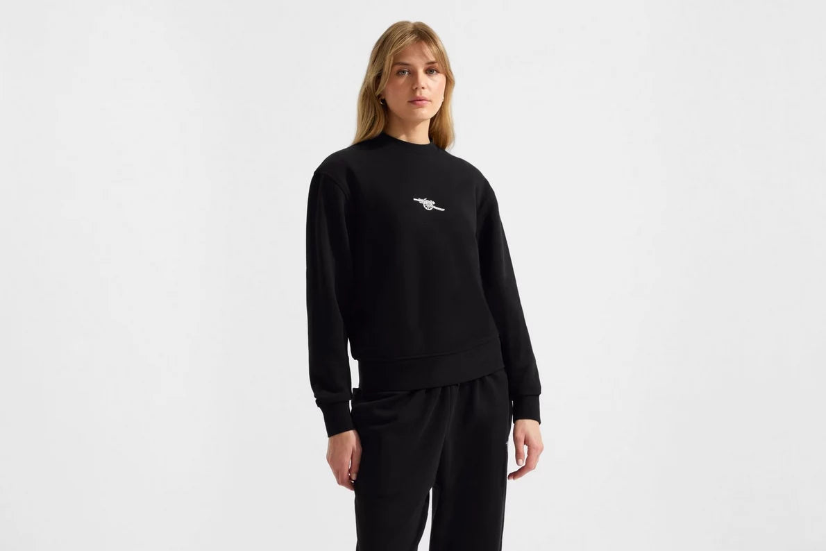 Arsenal Womens Essentials Black Sweatshirt