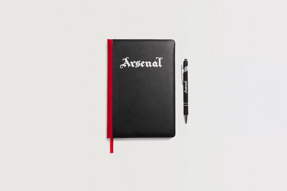 Arsenal Classics Black Notebook and Pen Set