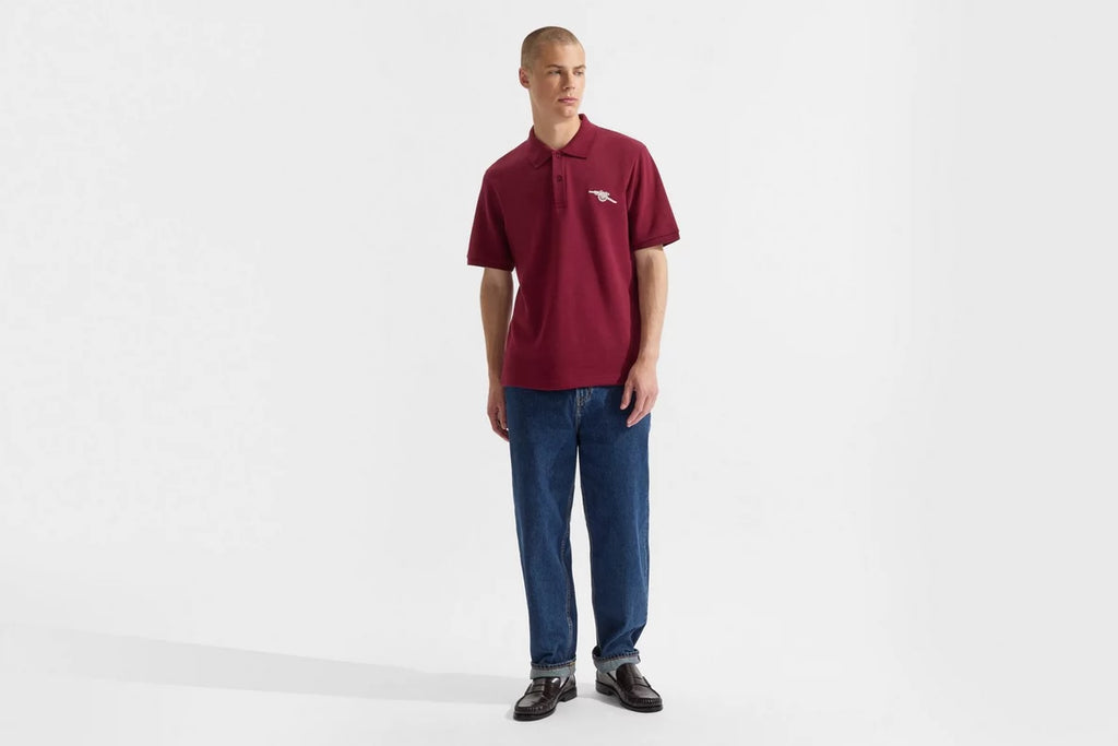 Arsenal Essentials Burgundy Polo Shirt