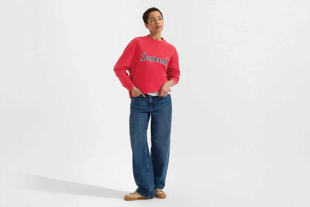 Arsenal Classics Unisex Gothic Red Crew Sweatshirt