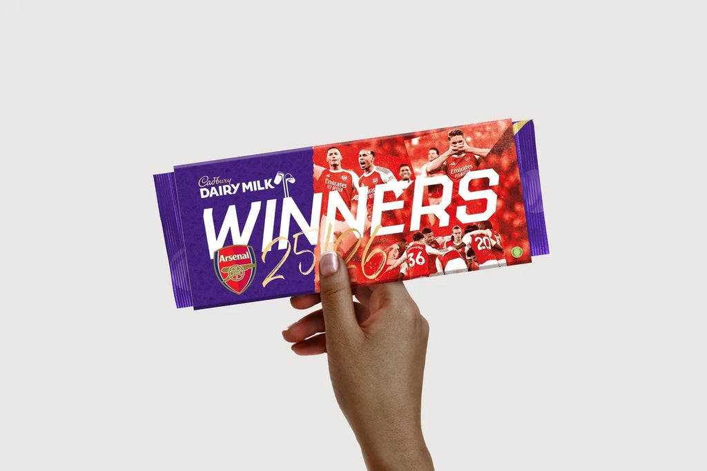 Arsenal 25/26 Champions Cadburys Bar