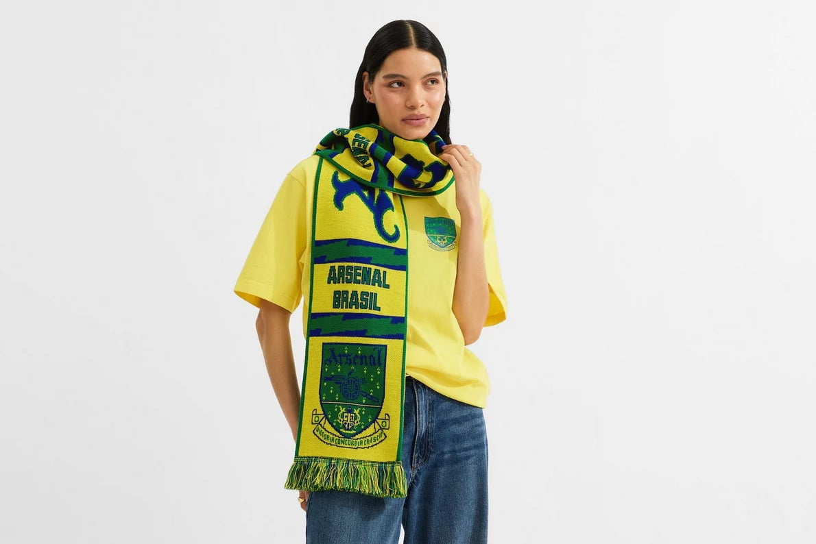 Arsenal Classics Brazil Yellow Scarf