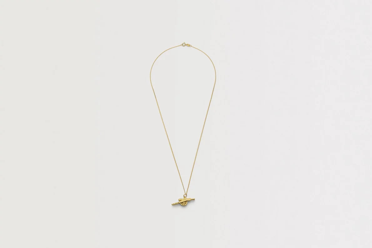 Arsenal 18ct Gold Plated Silver Cannon Pendant