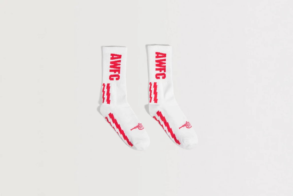 Arsenal AWFC Classics White Bolt Socks