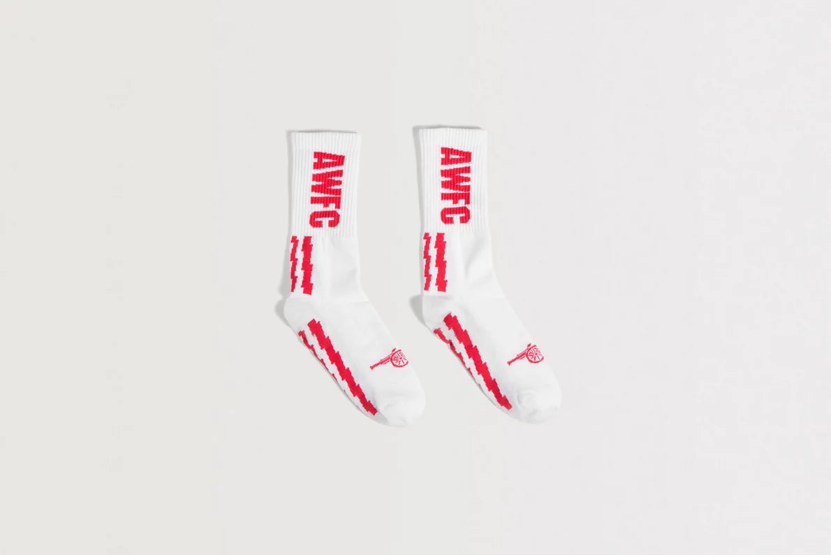 Arsenal AWFC Classics White Bolt Socks