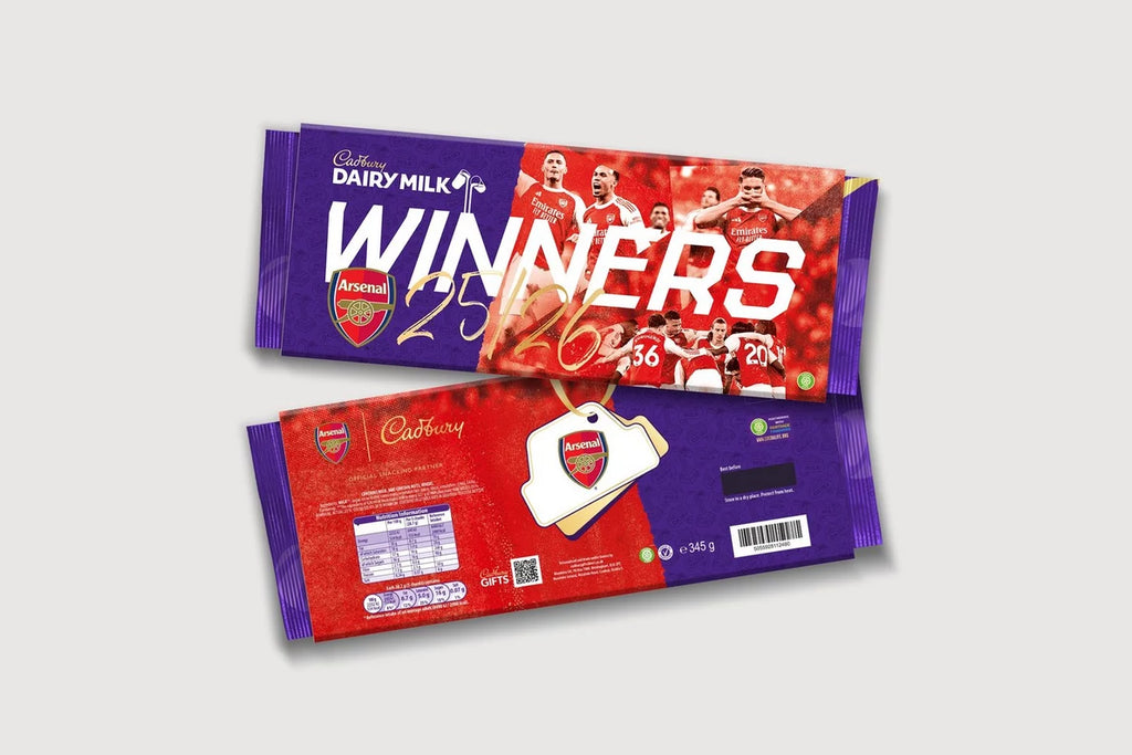 Arsenal 25/26 Champions Cadburys Bar