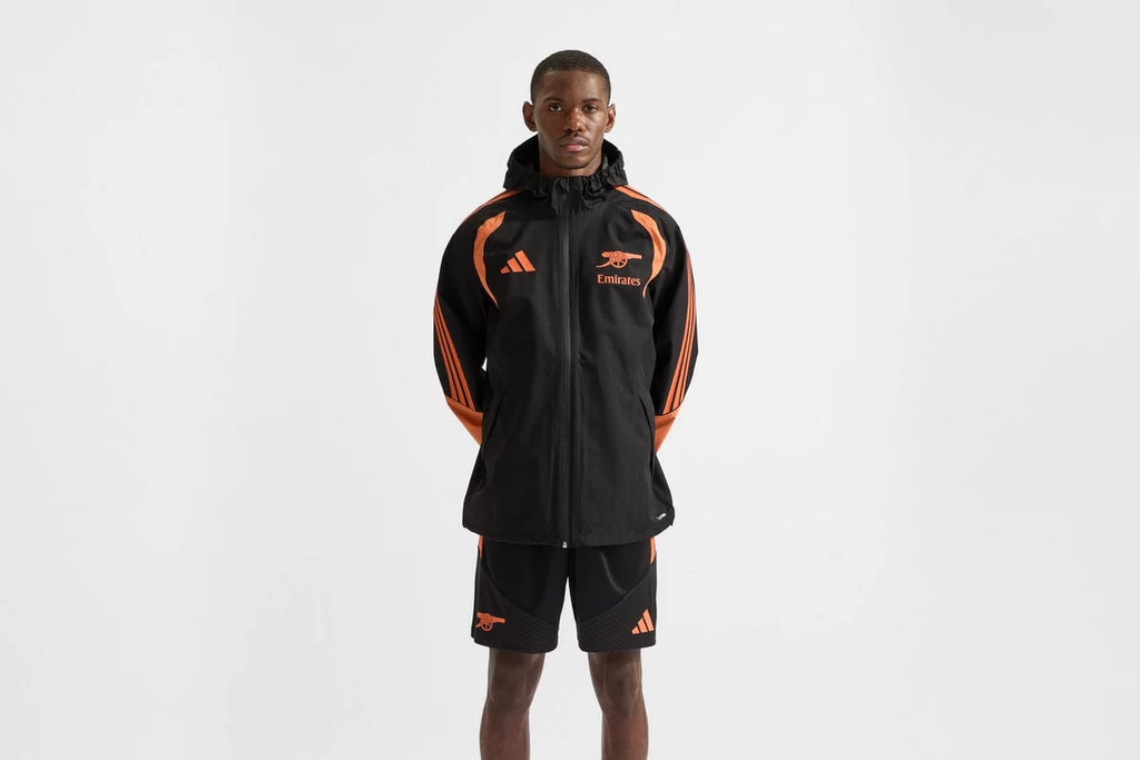 Arsenal adidas 26/27 Black Training Rain Jacket