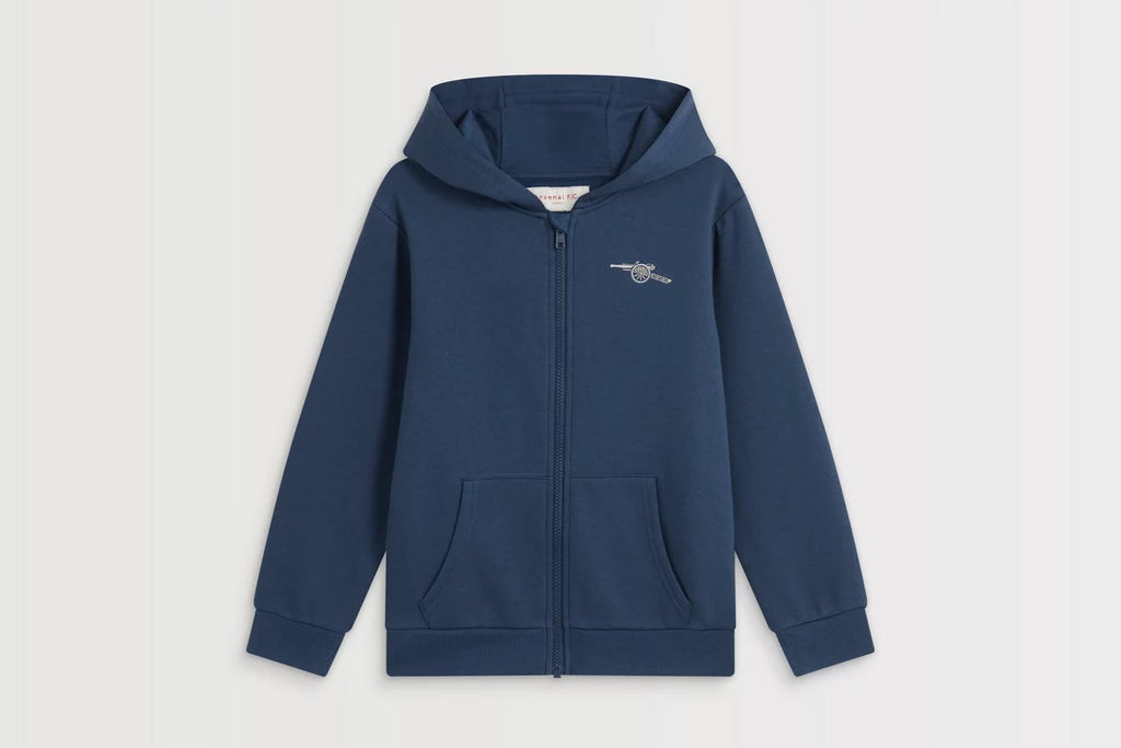 Arsenal Kids Navy Cannon Zip Hoodie