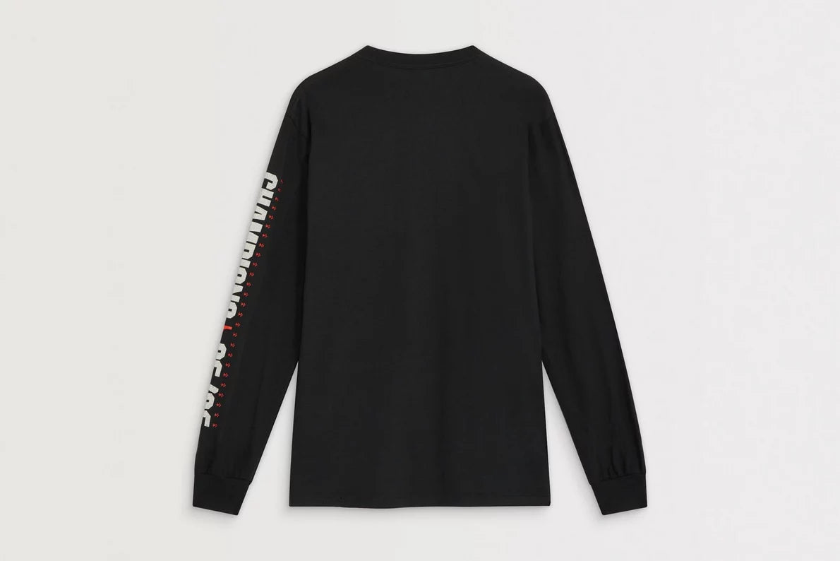 Arsenal Champions 25/26 Black Long Sleeved T-Shirt