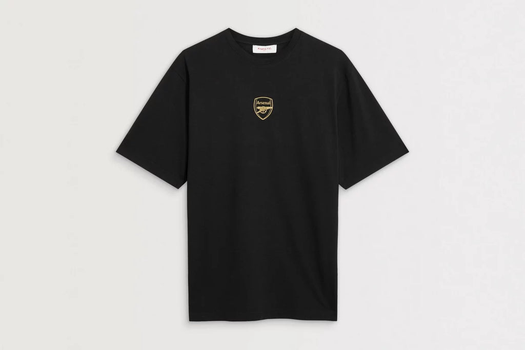 Arsenal Champions 25/26 Black Crew T-Shirt