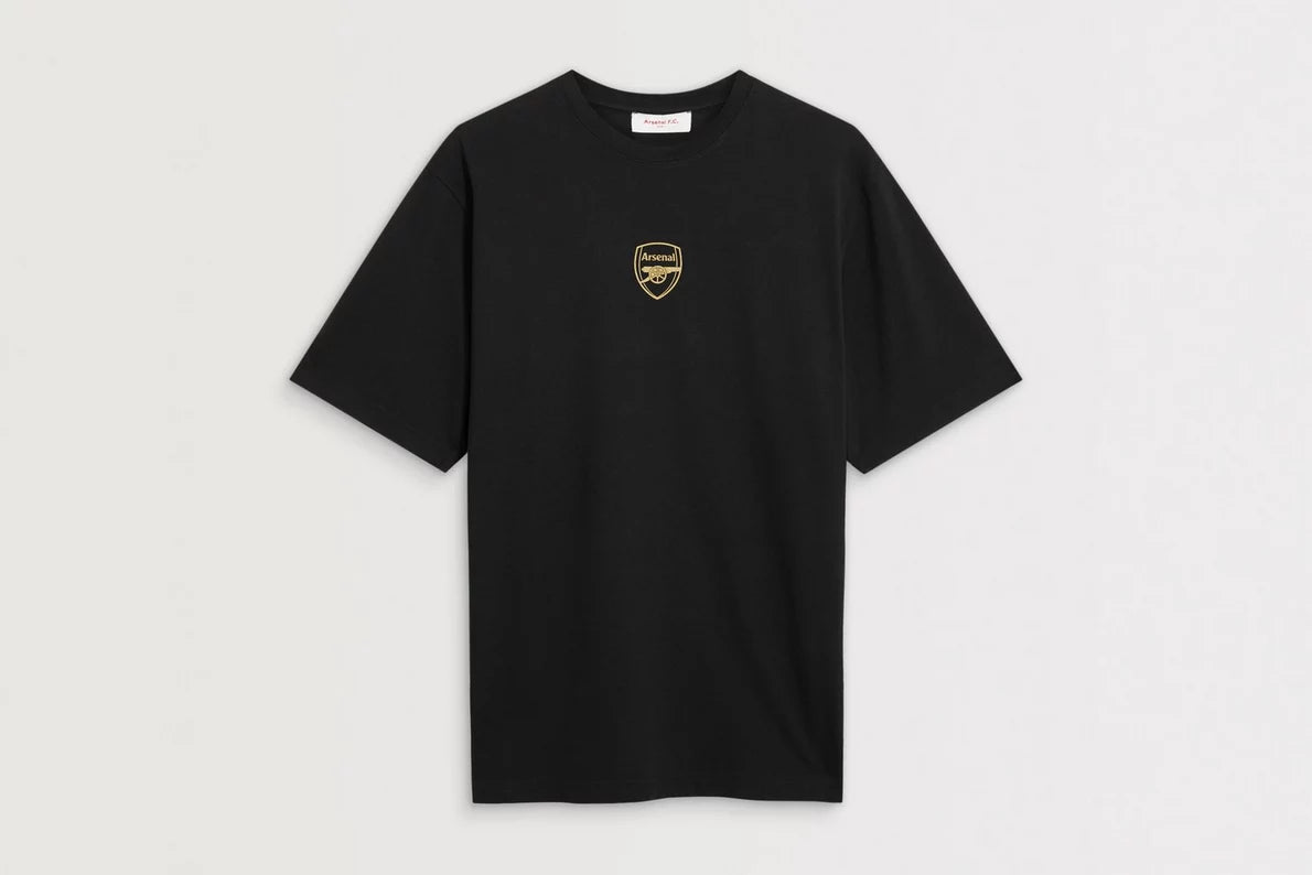 Arsenal Champions 25/26 Black Crew T-Shirt