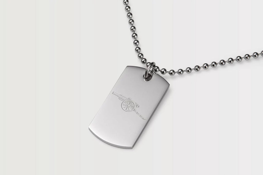 Arsenal Stainless Steel Cannon Crest Dog Tag