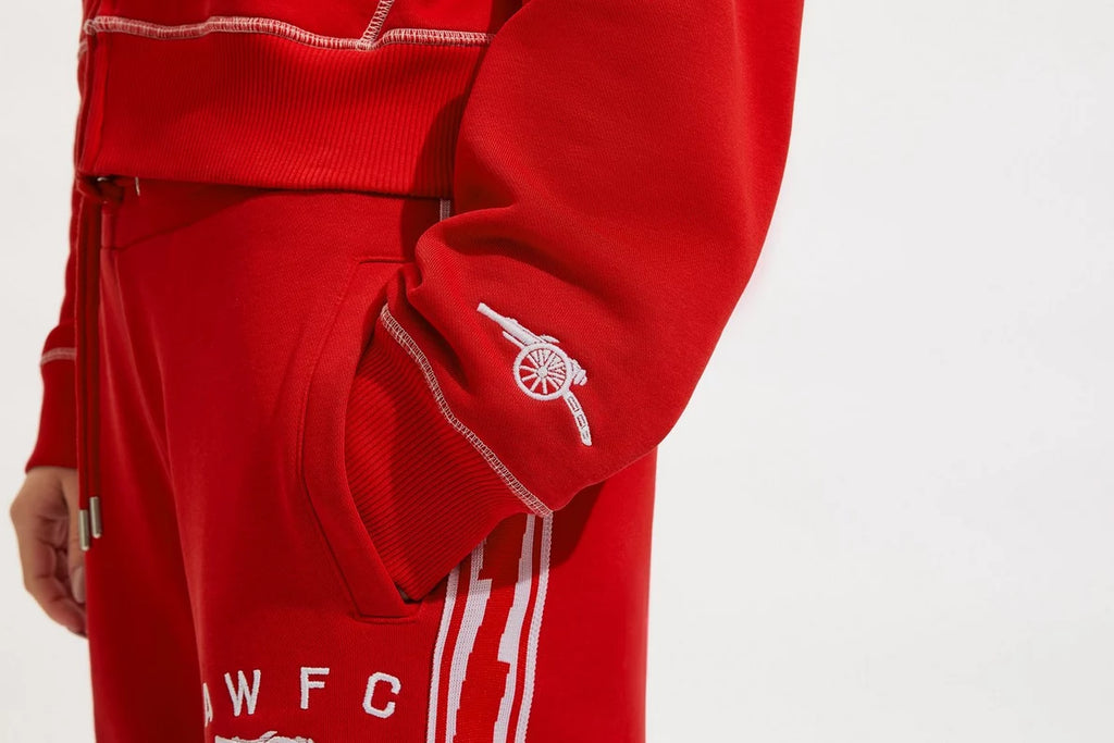 Arsenal AWFC Womens Red Zip Hoodie