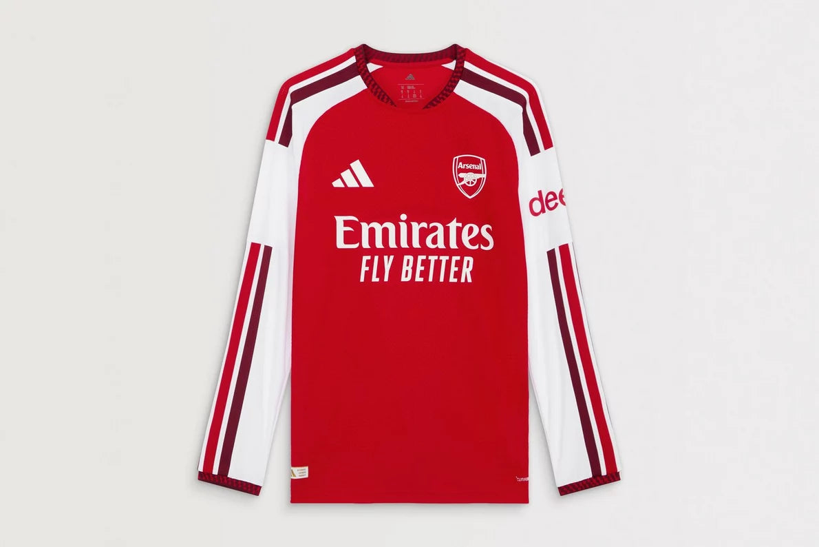 Arsenal adidas 26/27 Authentic Home Long Sleeved Shirt