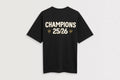 Arsenal Champions 25/26 Black Crew T-Shirt