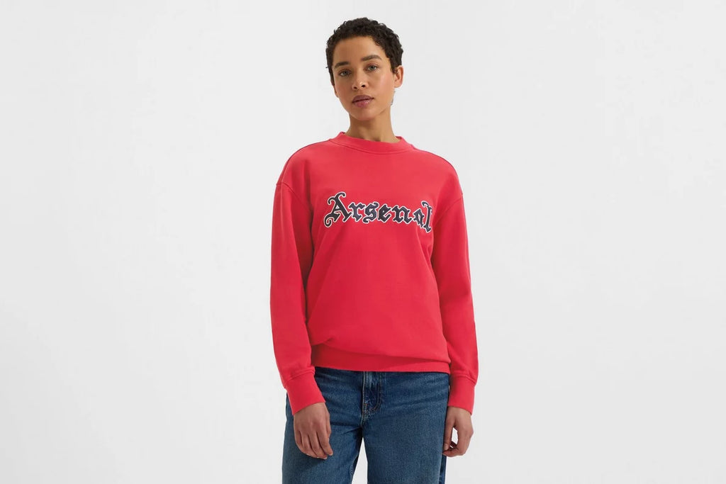 Arsenal Classics Unisex Gothic Red Crew Sweatshirt