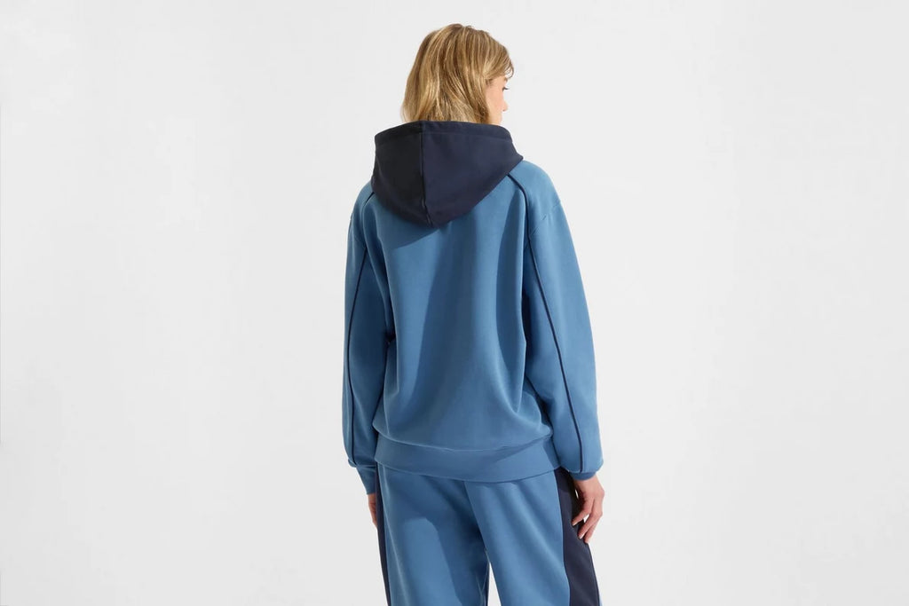 Arsenal Essentials Unisex Contrast Navy Zip Hoodie