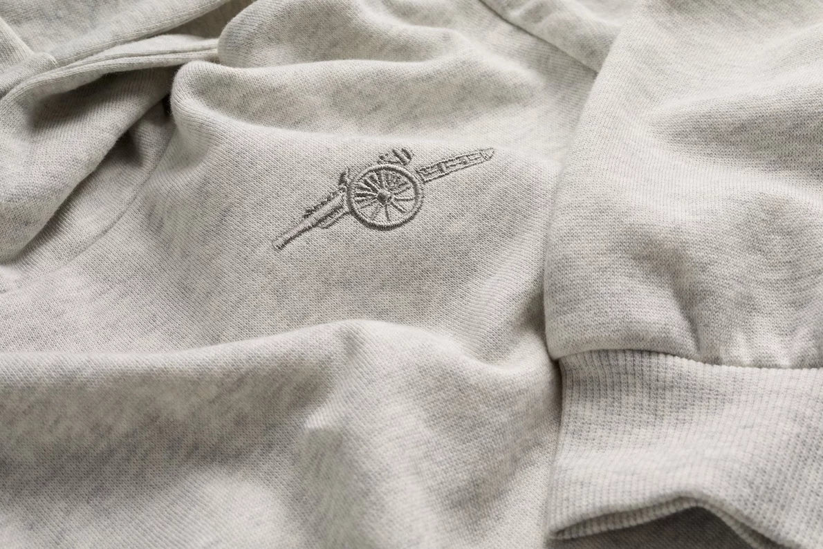 Arsenal Kids Grey Cannon Hoodie