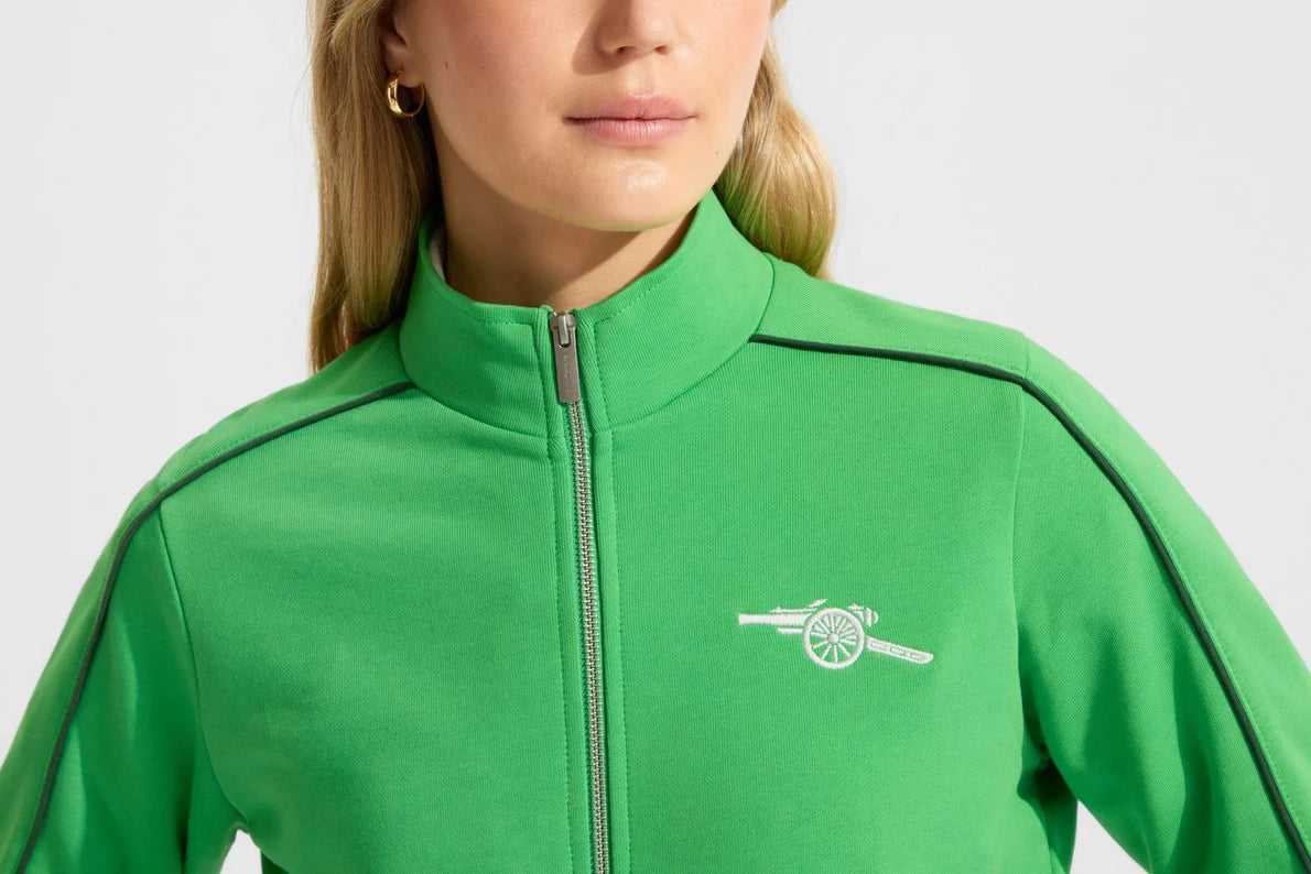 Arsenal Womens Essentials Green Zip Jacket