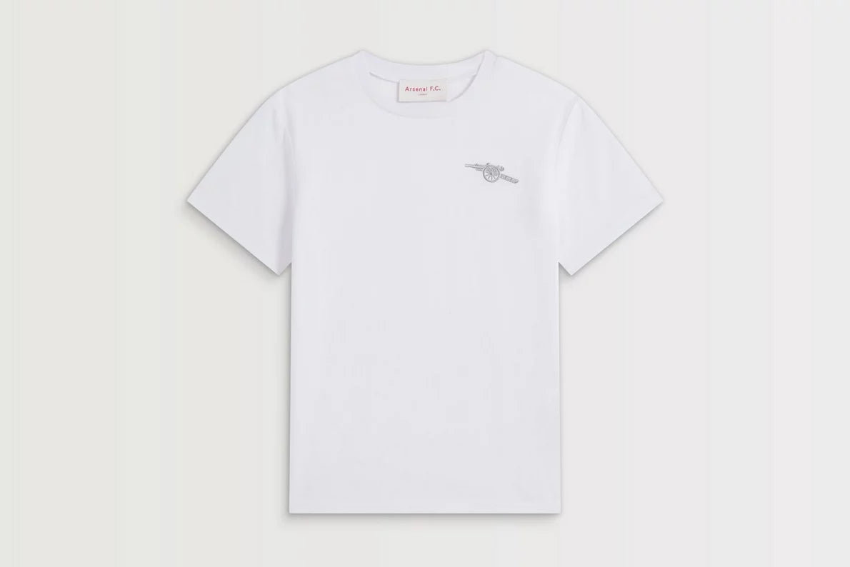 Arsenal Kids White Cannon T-Shirt