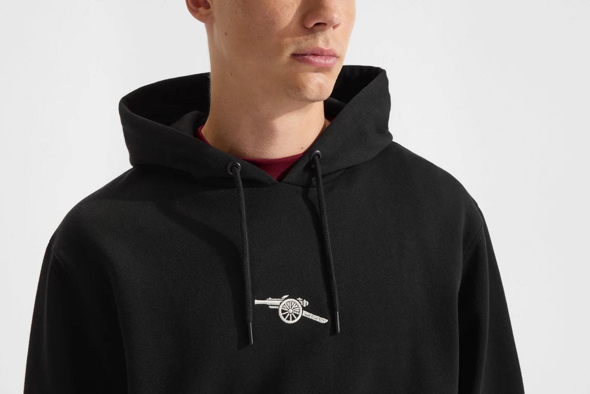 Arsenal Essentials Black Hoodie