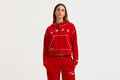Arsenal AWFC Womens Red Zip Hoodie