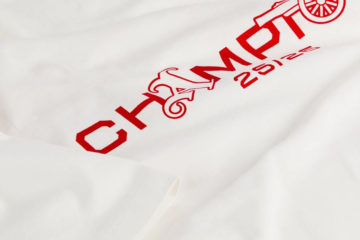 Arsenal Champions Squad 25/26 White Crew T-Shirt