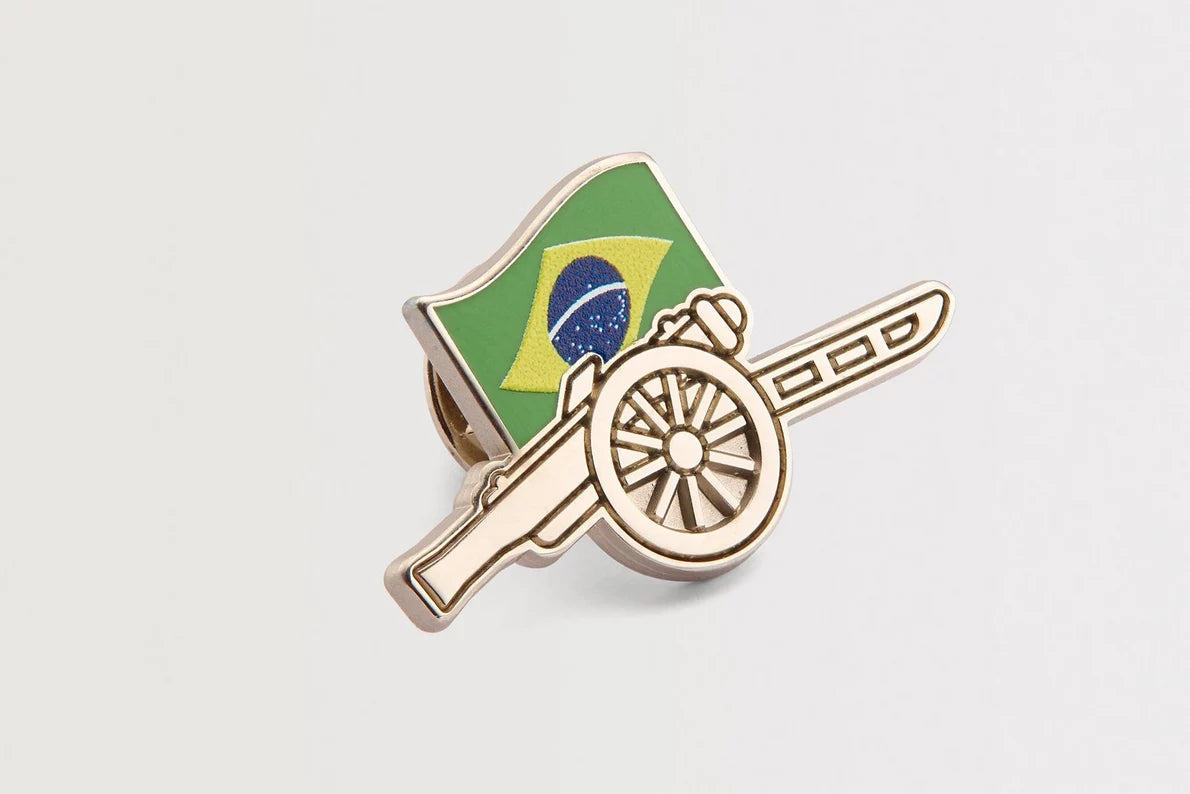 Arsenal Classics Brazil Yellow Pin Badge Set