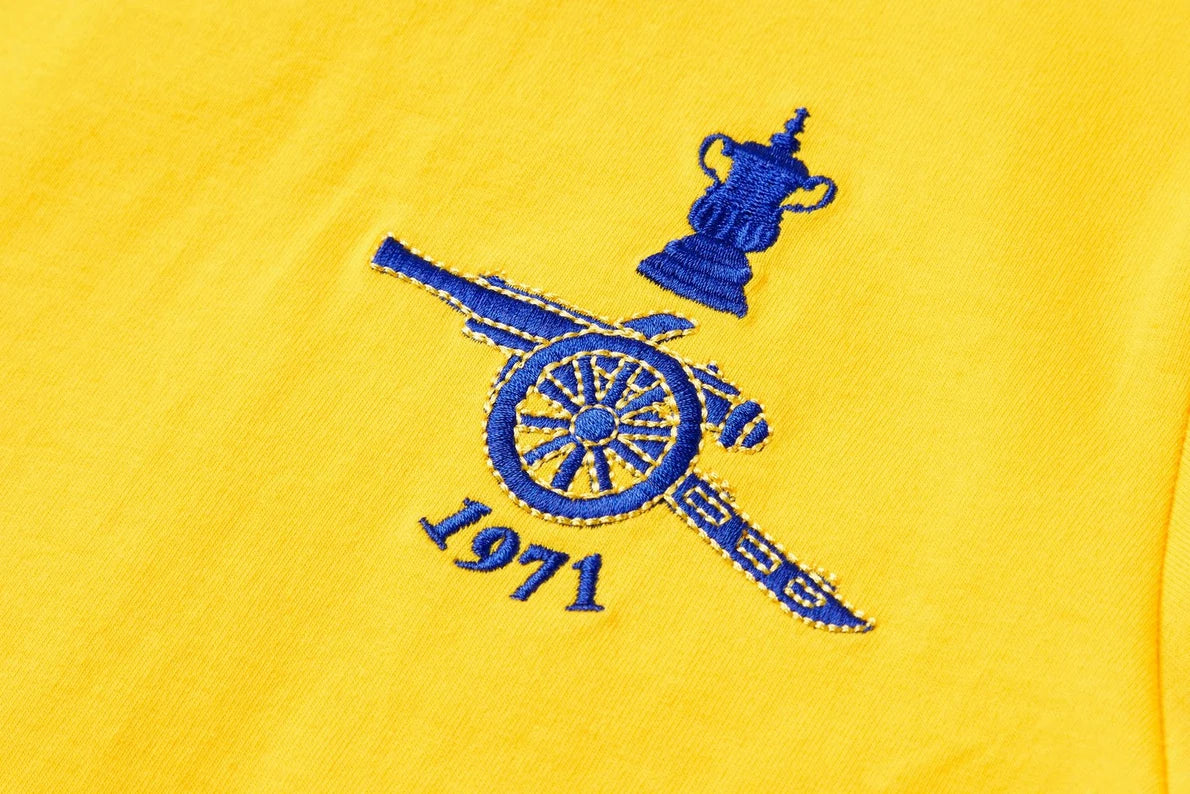 Arsenal Kids Retro 1971 FA Cup Long Sleeved Away Shirt