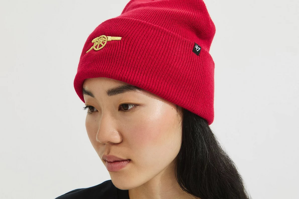 Arsenal 47 Red Contrast Cannon Beanie