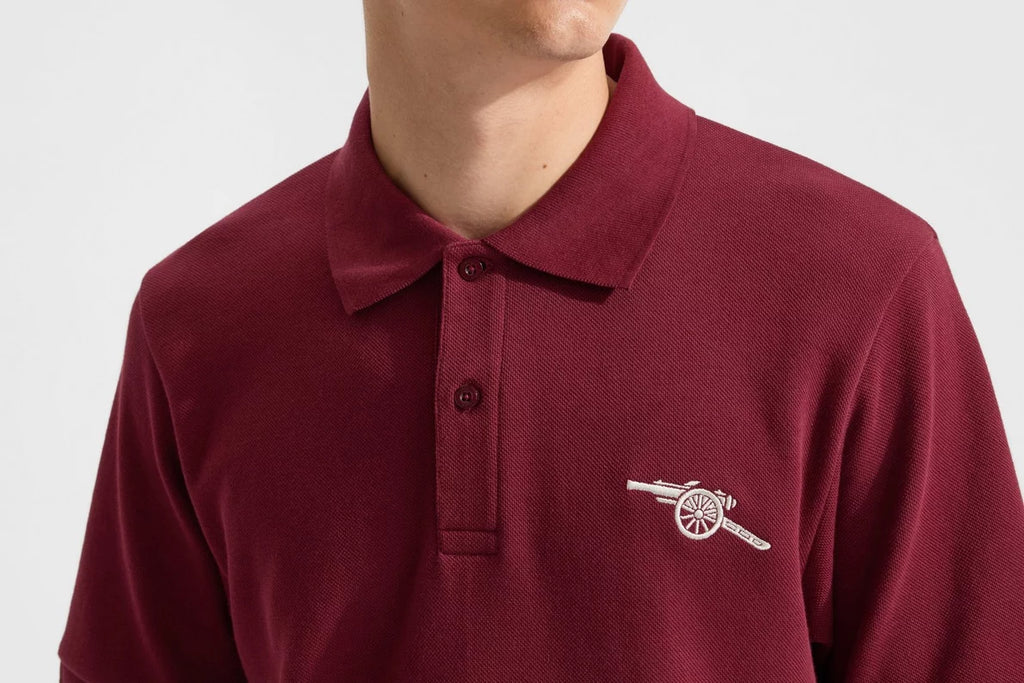 Arsenal Essentials Burgundy Polo Shirt