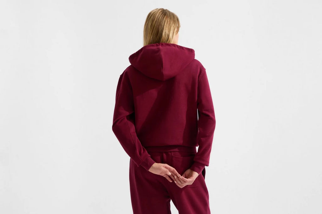Arsenal Womens Essentials Burgundy Hoodie