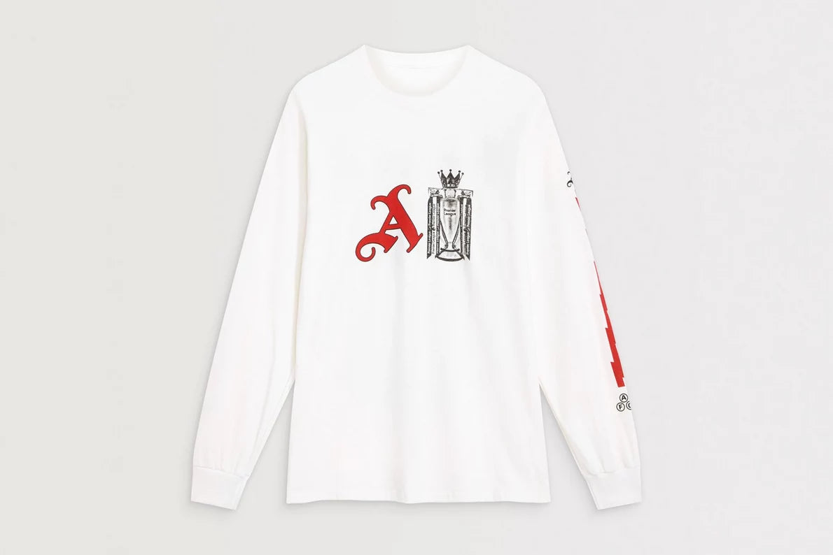 Arsenal Champions Trophy 25/26 White Long Sleeved T-Shirt