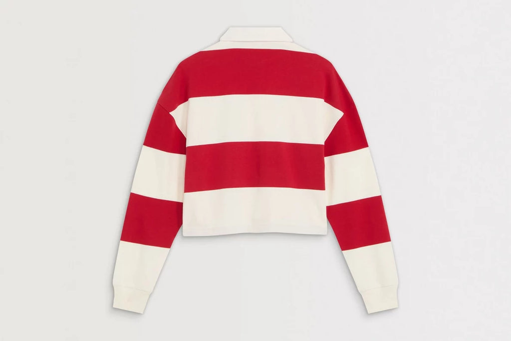 Arsenal AWFC Classics Striped Crop Rugby Shirt
