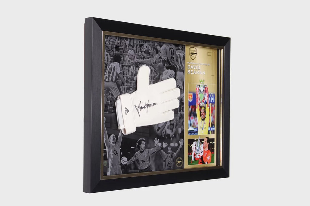 Arsenal David Seaman Framed Signed Glove