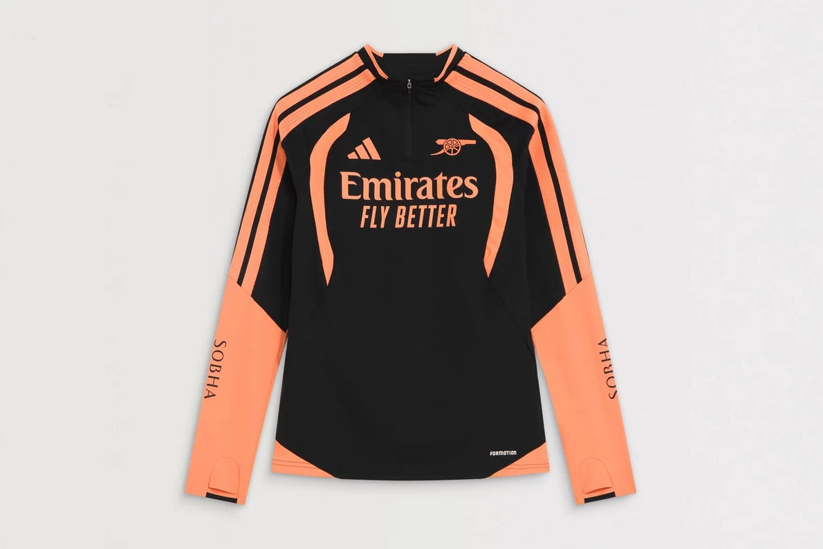 Arsenal adidas Womens 26/27 Black 1/4 Zip Training Top