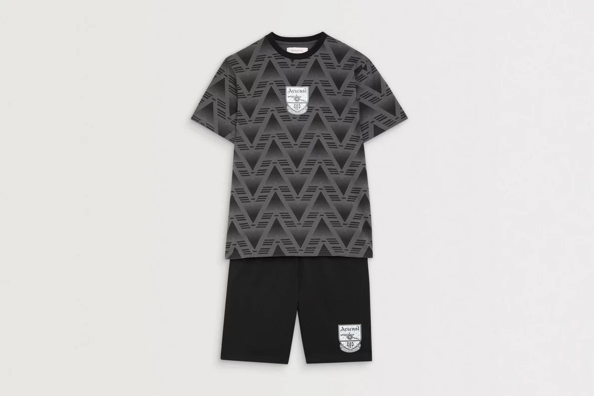 Arsenal Classics Black Bruised Banana Pyjama Short Set