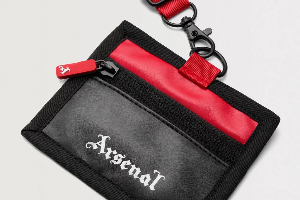 Arsenal Classics Black Card Holder with Lanyard