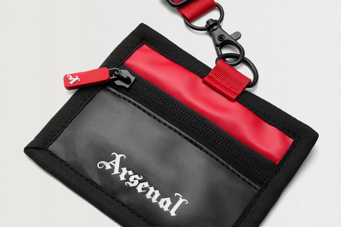 Arsenal Classics Black Card Holder with Lanyard
