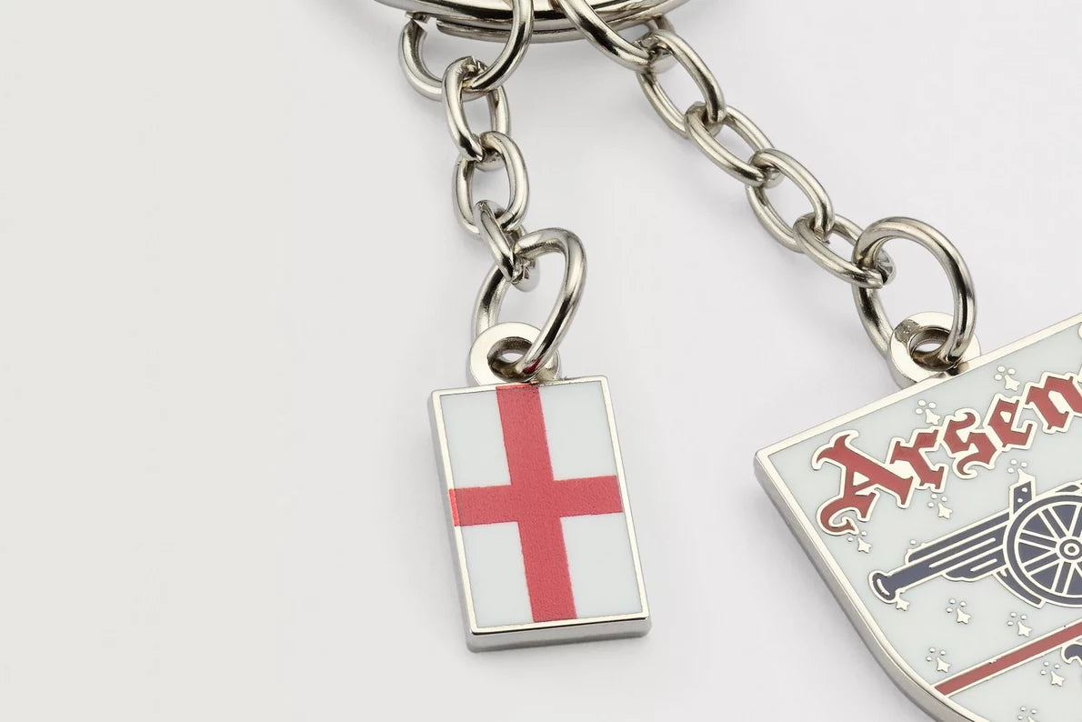Arsenal Classics England White Keyring