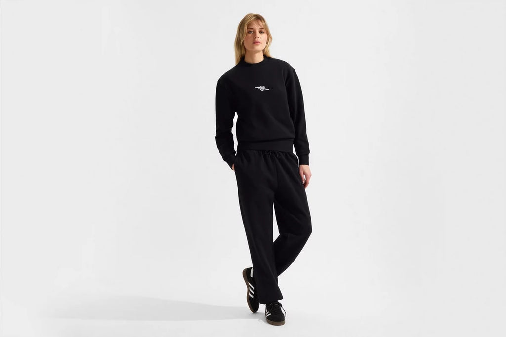 Arsenal Womens Essentials Black Sweatshirt