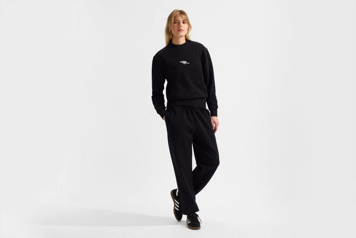 Arsenal Womens Essentials Black Sweatshirt
