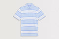 Arsenal adidas Golf Blue Striped Polo Shirt