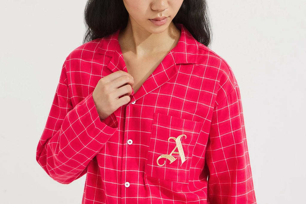 Arsenal Womens Classics Check Pyjama Set